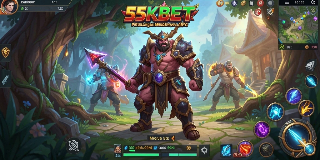 Tangkapan layar dari gameplay seru 55KBET dalam dunia ARPG