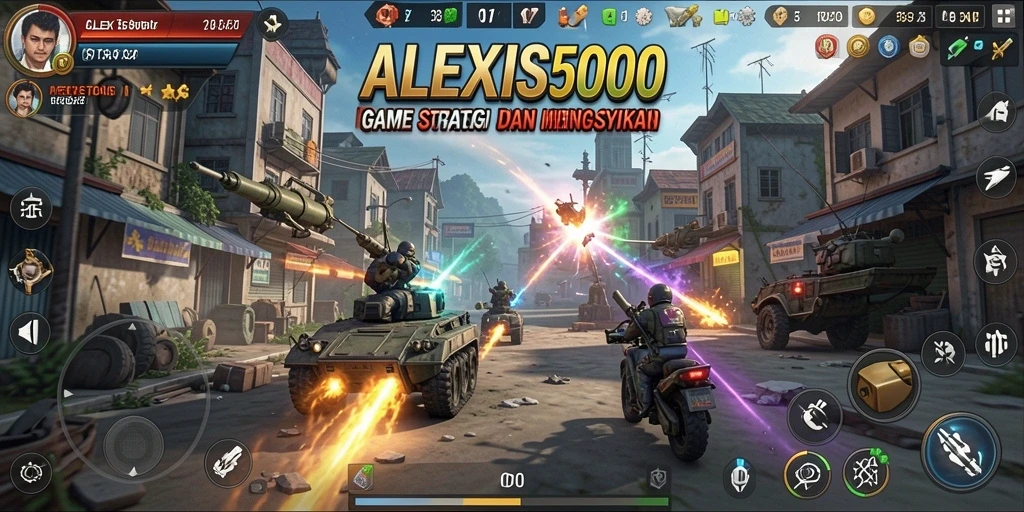 Tampilan gameplay ALEXIS500 yang seru dalam mode strategi.