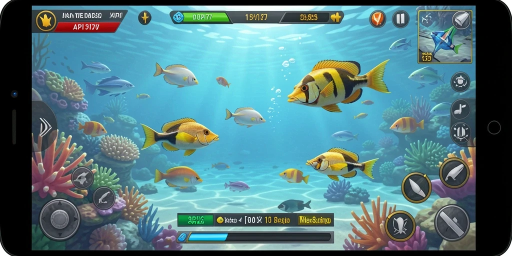 Tampilan gameplay seru dalam Tembak Ikan API77.