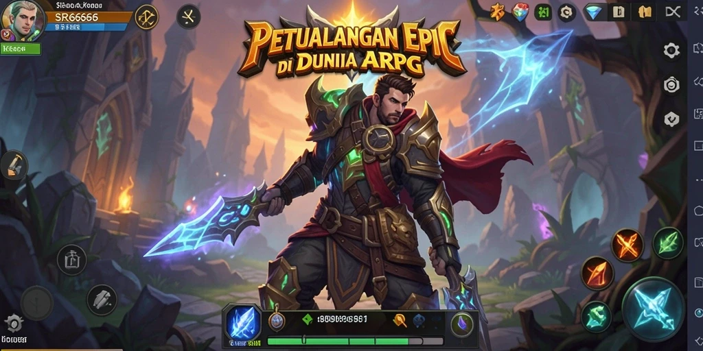 Tampilan gameplay seru dalam dunia ARPG yang menegangkan.